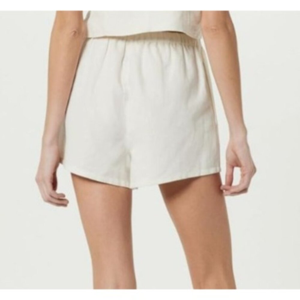 The Drop Emilie Relaxed Linen Ivory Shorts XL Lightweight & Breathable Womens Ca - Picture 14 of 14